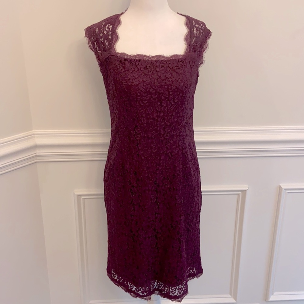 Adrianna Papell lace sheath dress NWT